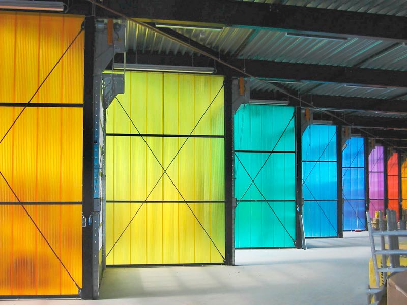 paredes policarbonato colores